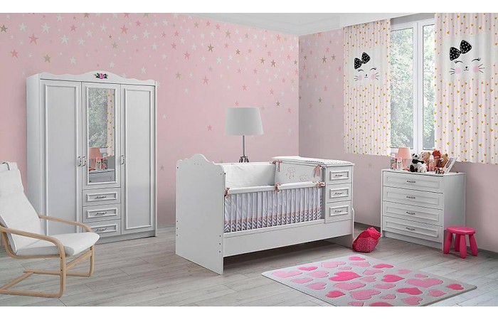 Manolya 3 Kapılı Büyüyen Bebek Odası
