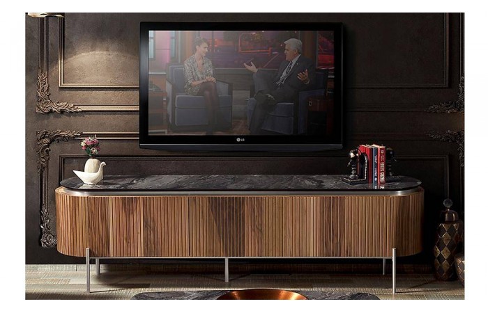 Mood Ceviz Gümüş Tv Sehpası