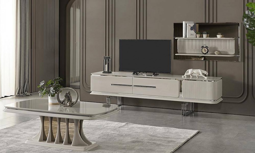 Farya Gri Tv Ünitesi Modern TV Ünitesi Farya Gri Tv Ünitesi Modern TV Ünitesi
