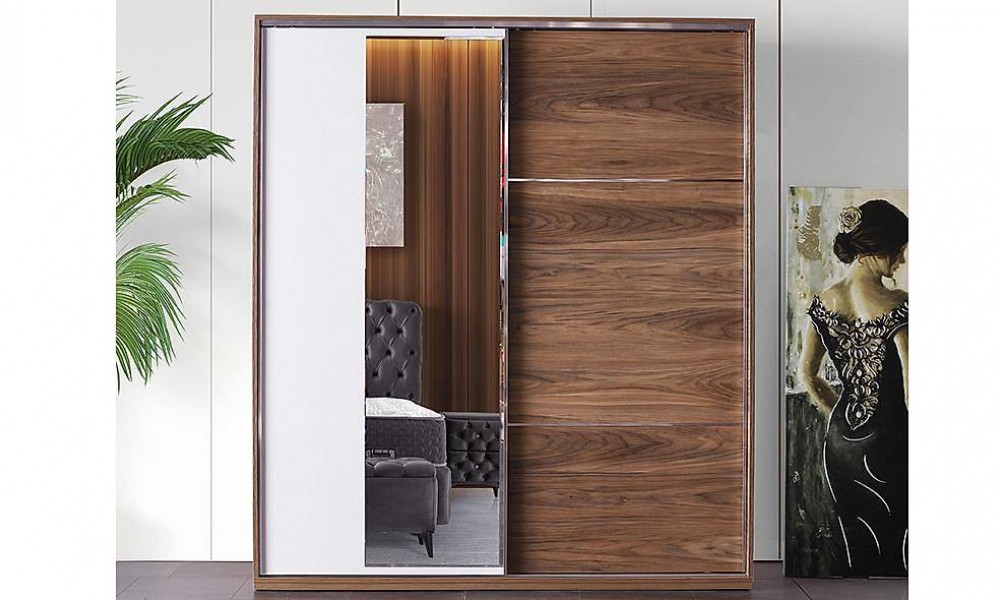 Torino 220 Cm Ceviz Sürgülü GardropSürgülü Gardırop Torino 220 Cm Ceviz Sürgülü GardropSürgülü Gardırop