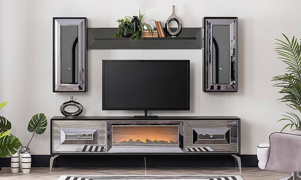 Lukka Antrasit Tv Ünitesi Modern TV Ünitesi Lukka Antrasit Tv Ünitesi Modern TV Ünitesi