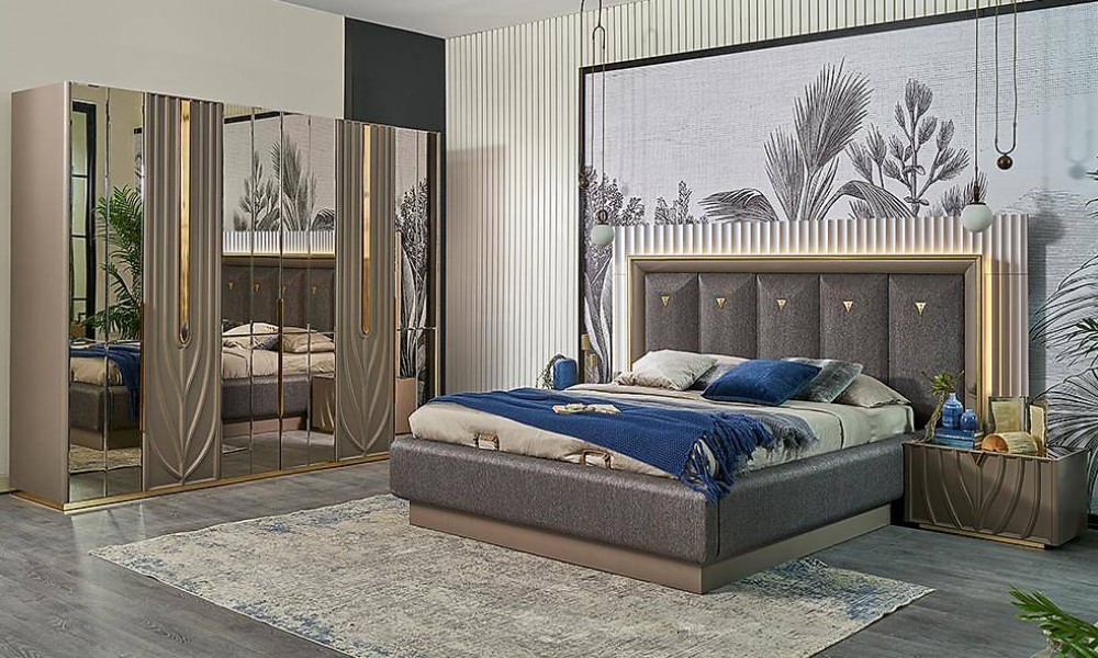 Hilton Bazalı Yatak Odası İndirimli Mobilya