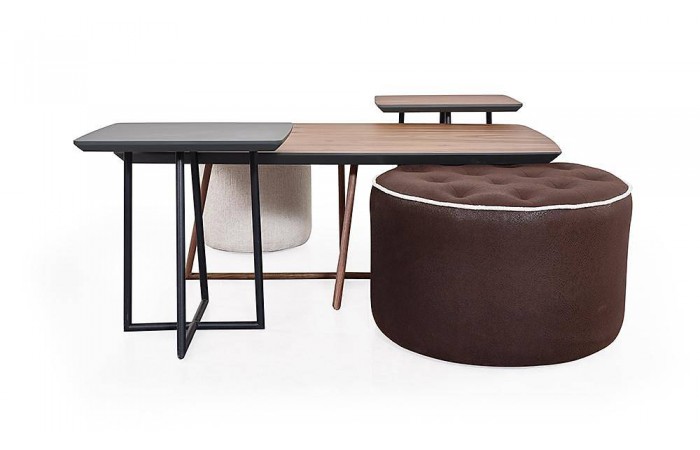 Minotti Puflu Sehpa Seti