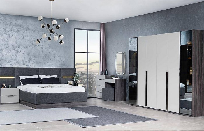 Cardea Bazalı Yatak Odası - Reflekte Kapaklı