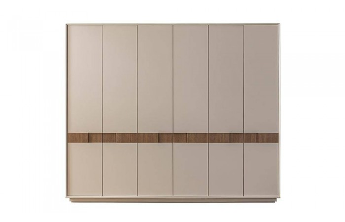 Naturel 6 Kapılı Gardrop - Ceviz