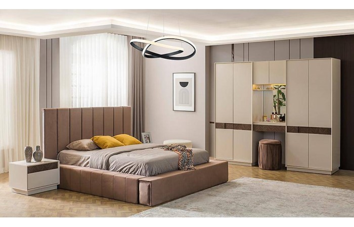 Naturel Bazalı Yatak Odası -  4 Kapılı