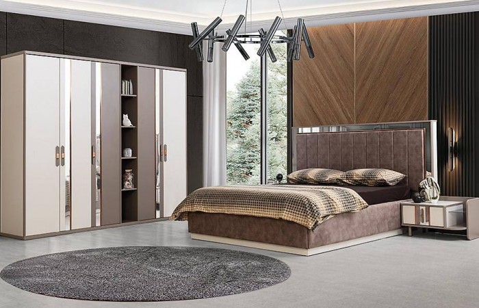 Valdes Bazalı Yatak Odası - 5 Kapılı