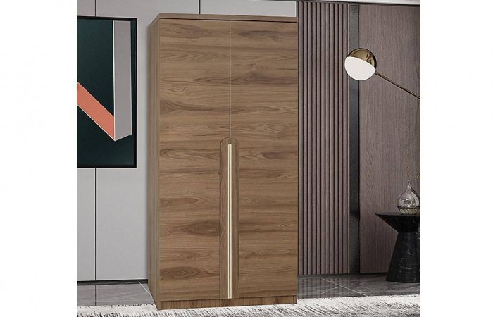 Lizbon 2 Kapılı Gardrop - Ceviz