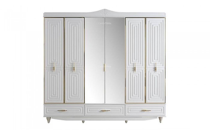 Monreal 6 Kapılı Mdf Gardrop