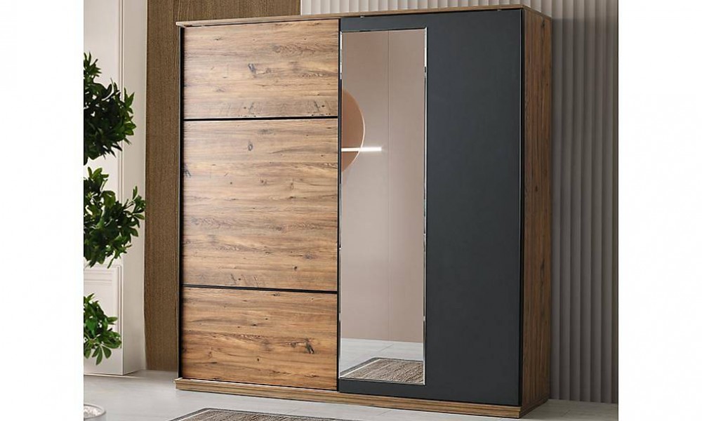 Roza 180 Cm Sürgülü GardropSürgülü Gardırop Roza 180 Cm Sürgülü GardropSürgülü Gardırop