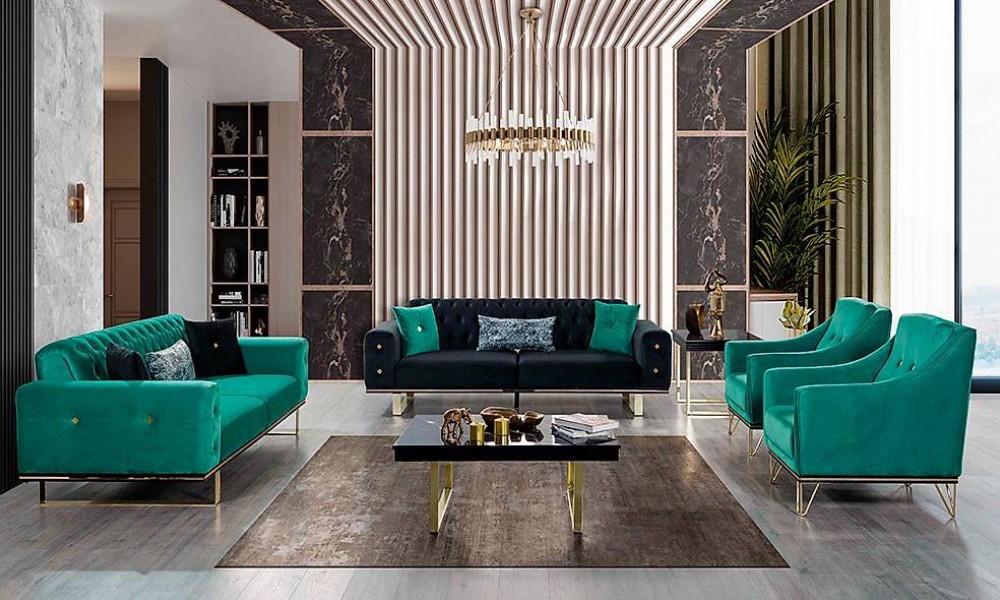 Salvador Yeşil Koltuk Takımı Modern Koltuk Takımı Salvador Yeşil Koltuk Takımı Modern Koltuk Takımı