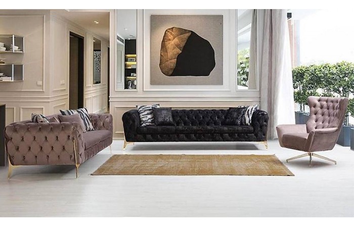 Milas Kahverengi Salon Takımı