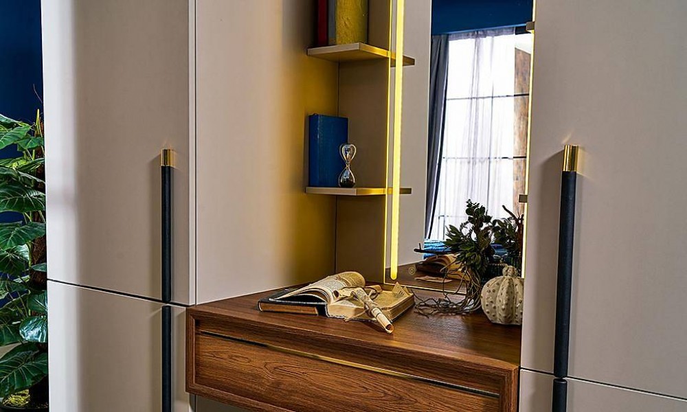 Ramsey 200 cm 4 Kapılı Gardrop İndirimli Mobilya
