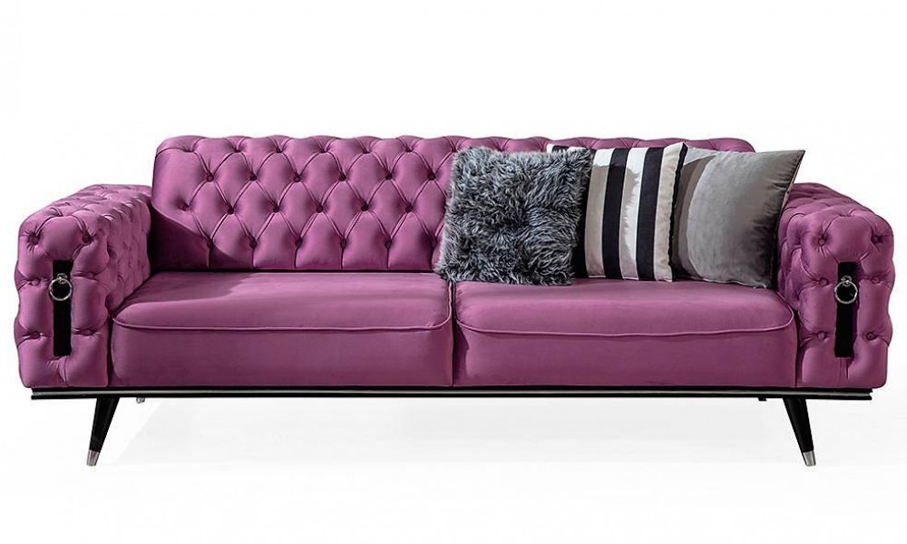 Liona Pembe Salon Takımı Modern Koltuk Takımı Liona Pembe Salon Takımı Modern Koltuk Takımı