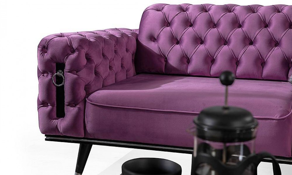 Liona Pembe Salon Takımı Modern Koltuk Takımı Liona Pembe Salon Takımı Modern Koltuk Takımı