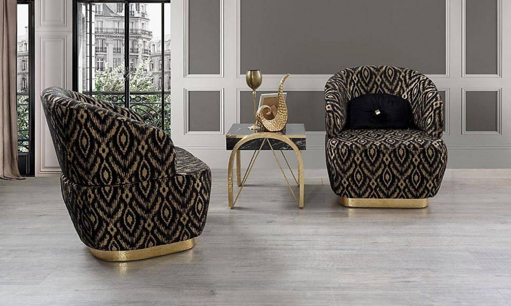 Crystal Gold Salon Takımı İndirimli Mobilya
