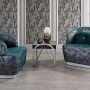 Crystal Yeşil Salon Takımı Modern Koltuk Takımı Crystal Yeşil Salon Takımı Modern Koltuk Takımı