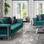Crystal Yeşil Salon Takımı Modern Koltuk Takımı Crystal Yeşil Salon Takımı Modern Koltuk Takımı