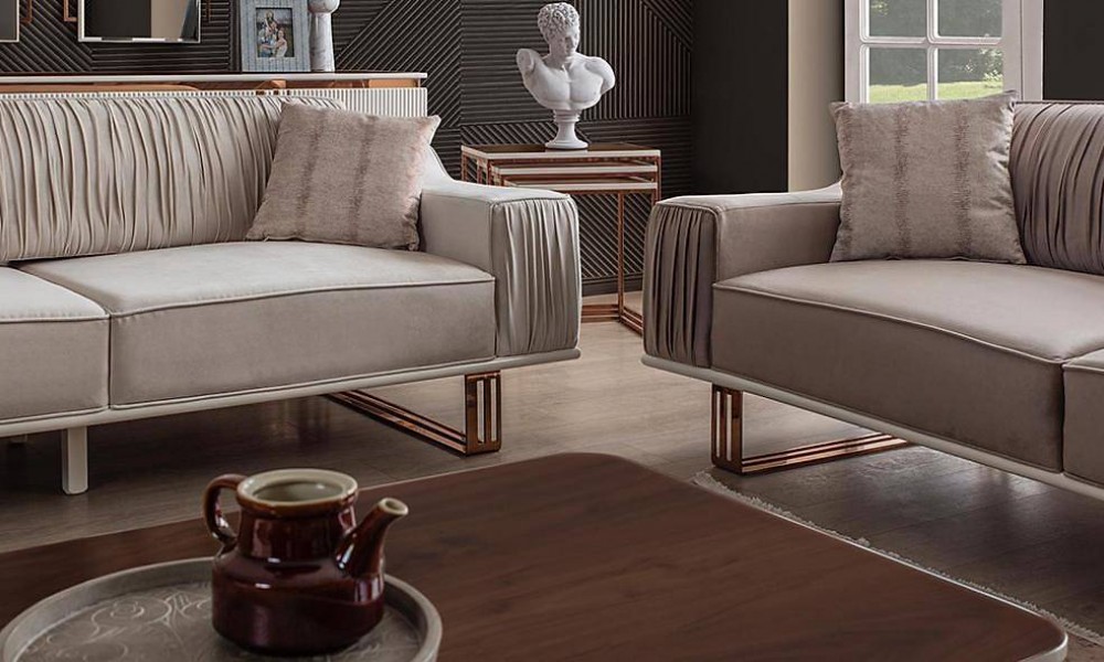 Orenda Krem Salon Takımı İndirimli Mobilya Orenda Krem Salon Takımı İndirimli Mobilya
