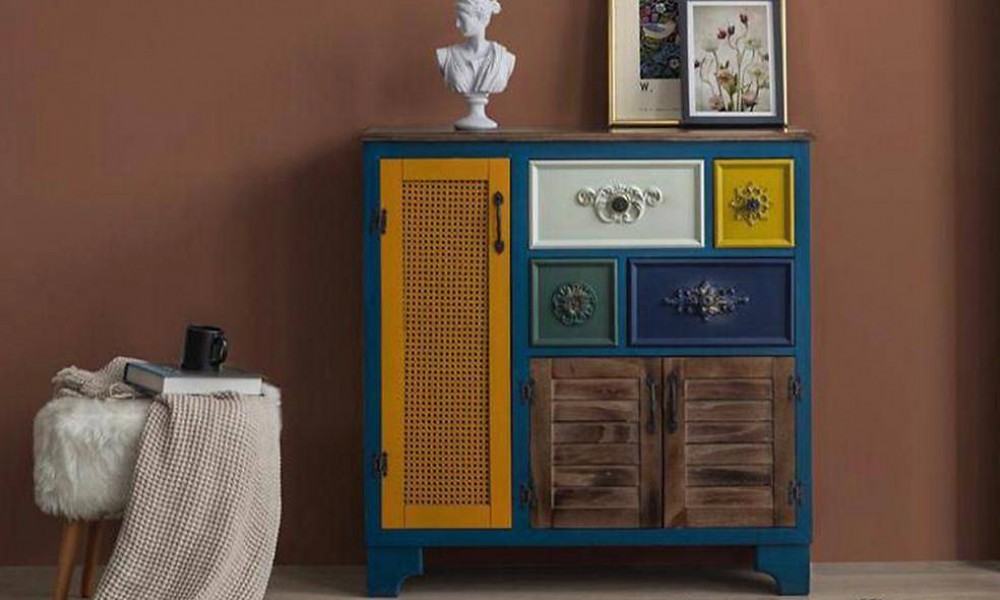 Retro Ahşap Dresuar V4Dresuar Retro Ahşap Dresuar V4Dresuar