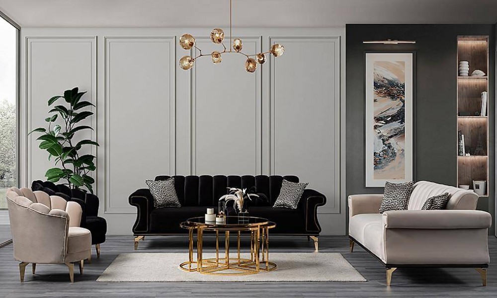 Holly Gold Salon Takımı İndirimli Mobilya