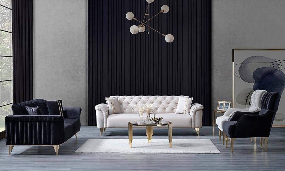 Paula Gold Salon Takımı İndirimli Mobilya