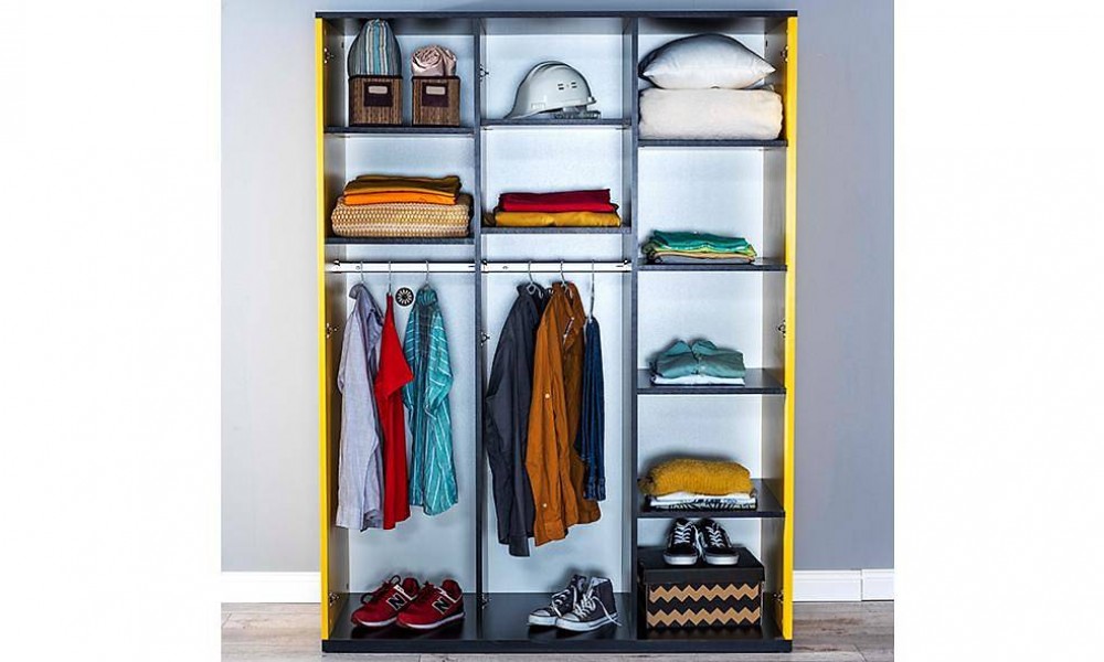 Yellow 3 Kapılı GardropKapaklı Gardırop Yellow 3 Kapılı GardropKapaklı Gardırop