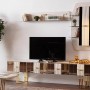 Sevilla Ekru - Gold Tv Ünitesi İndirimli Mobilya