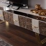 Sevilla Ekru - Gold Tv Ünitesi İndirimli Mobilya