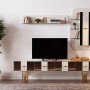 Sevilla Ekru - Gold Tv Ünitesi İndirimli Mobilya