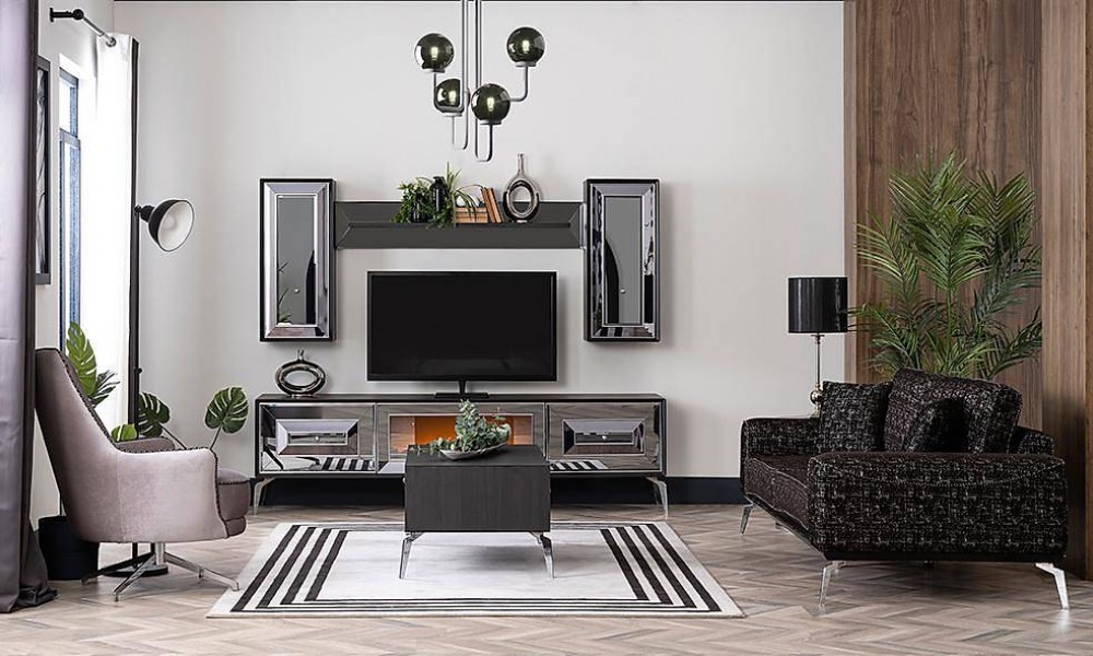 Lukka Antrasit Tv Ünitesi Modern TV Ünitesi Lukka Antrasit Tv Ünitesi Modern TV Ünitesi