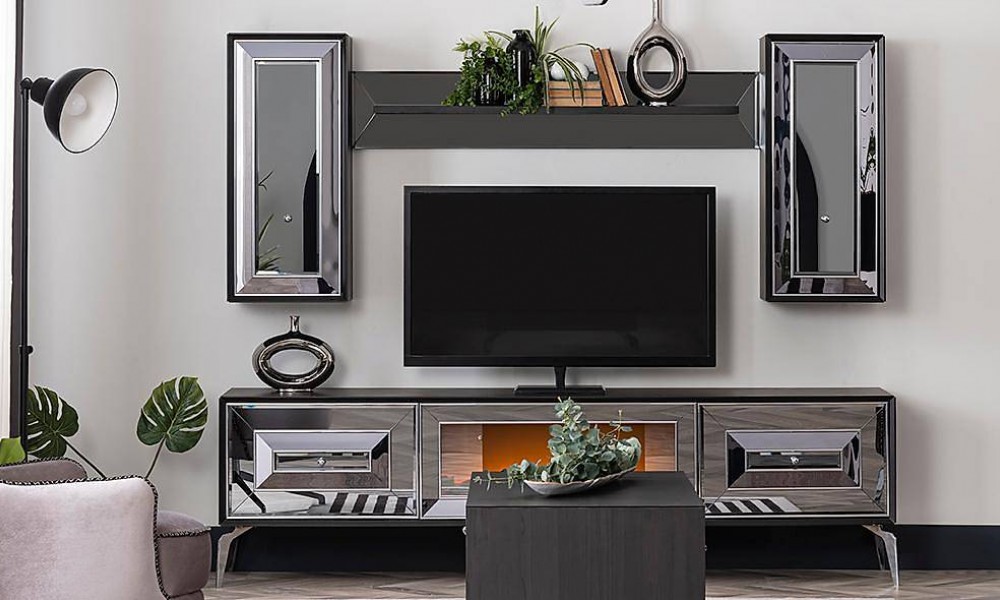 Lukka Antrasit Tv Ünitesi Modern TV Ünitesi Lukka Antrasit Tv Ünitesi Modern TV Ünitesi