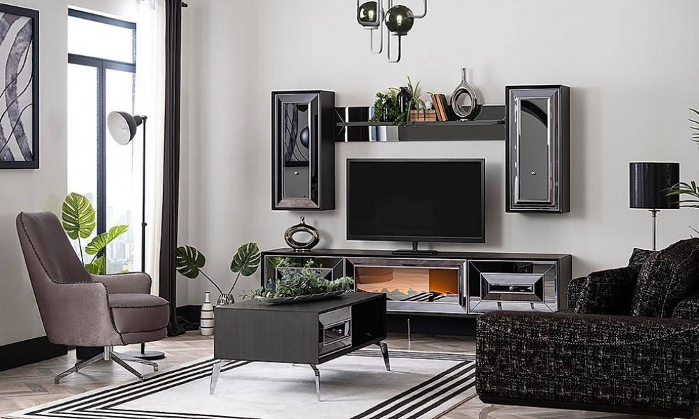 Lukka Antrasit Tv Ünitesi Modern TV Ünitesi Lukka Antrasit Tv Ünitesi Modern TV Ünitesi