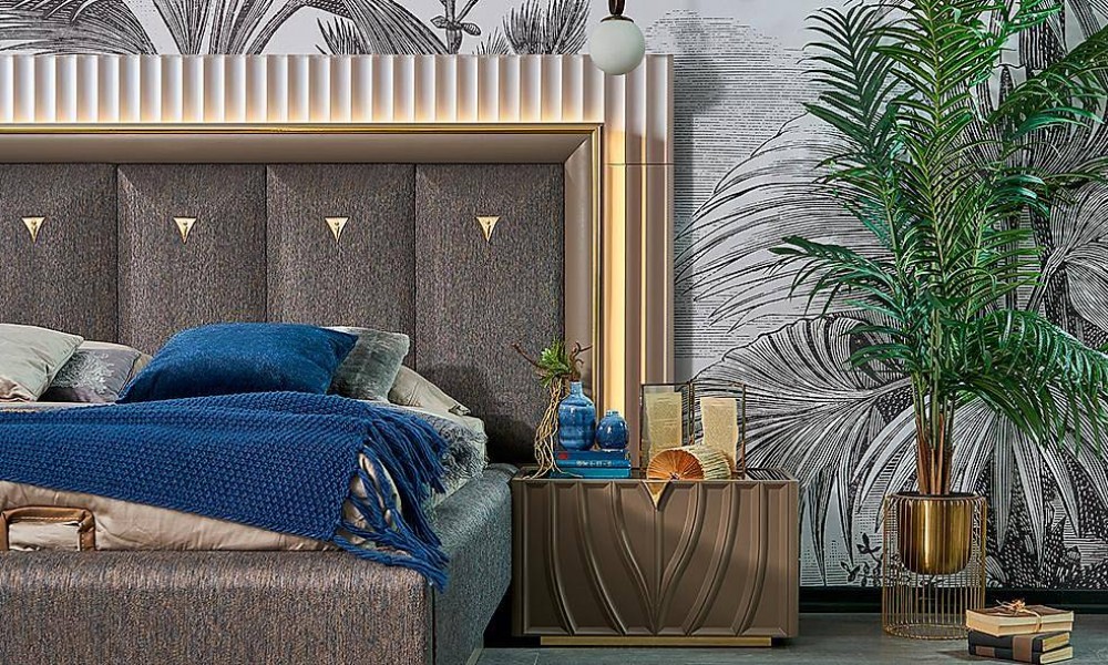 Hilton Bazalı Yatak Odası İndirimli Mobilya