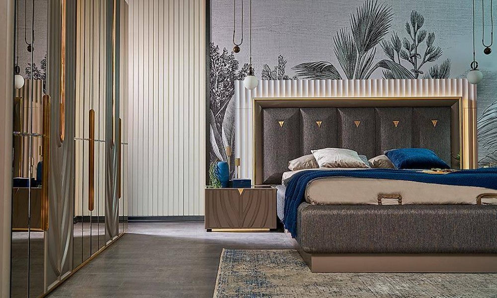 Hilton Bazalı Yatak Odası İndirimli Mobilya