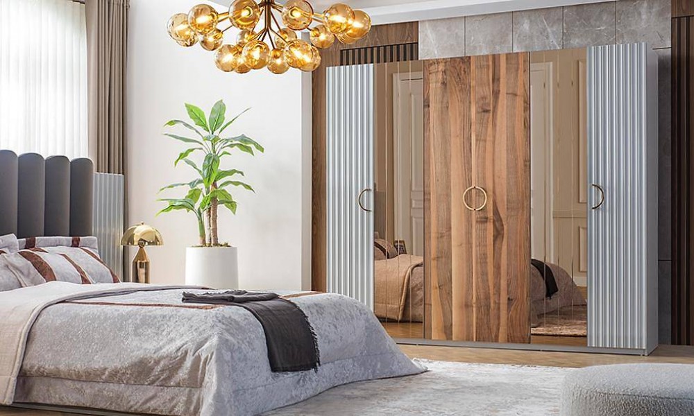 Vilza 6 Kapılı GardropKapaklı Gardırop Vilza 6 Kapılı GardropKapaklı Gardırop