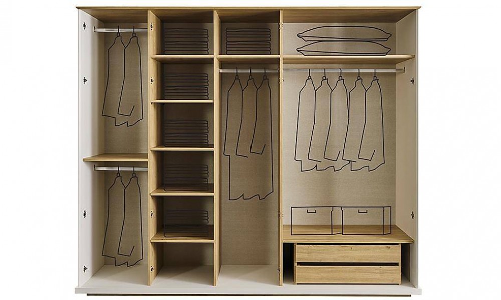 Kenzo 5 Kapılı Gardrop İndirimli Mobilya