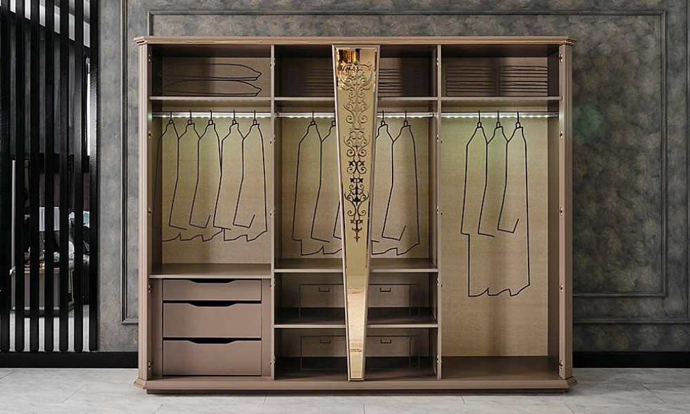 Minola Luxury 6 Kapılı Gardrop İndirimli Mobilya