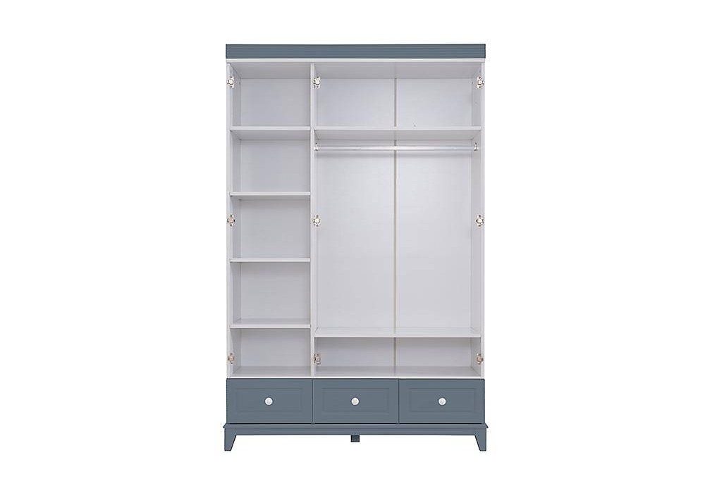 Kumru Gri 3 Kapılı Gardrop
