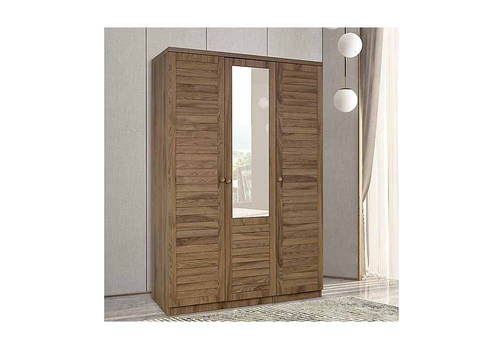 Justo Ceviz Gardrop - 3 Kapılı