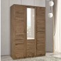 Justo Ceviz Gardrop - 3 Kapılı İndirimli Mobilya