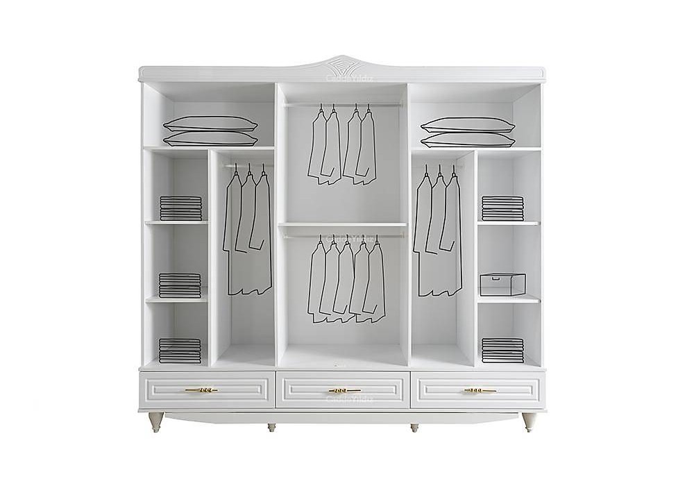 Monreal 6 Kapılı Mdf Gardrop