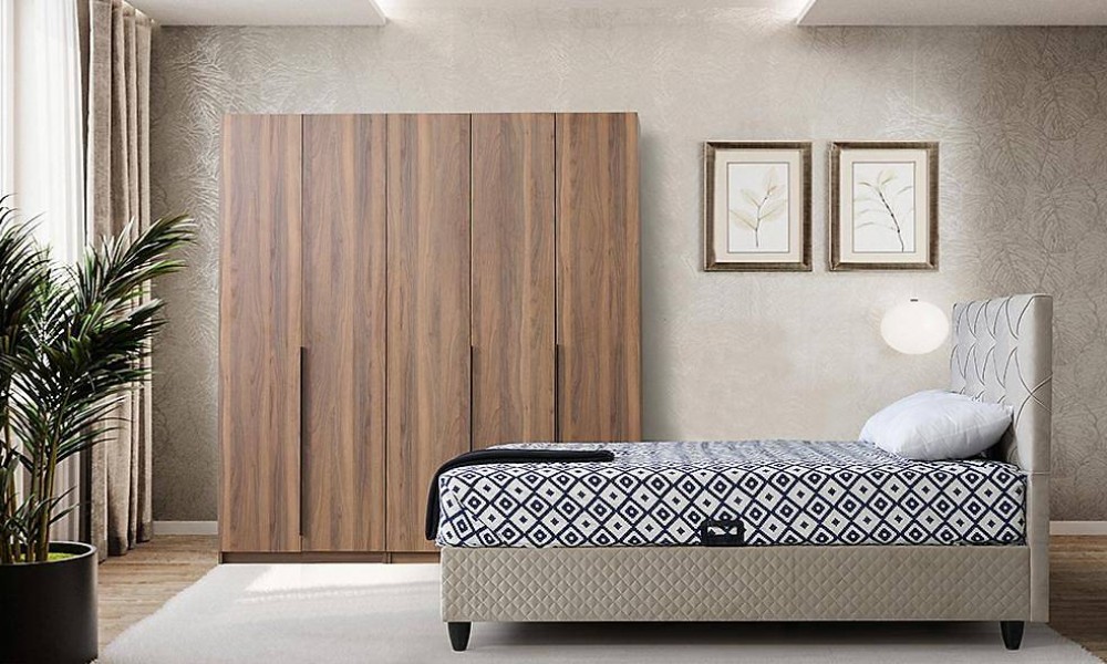 Oasis Bazalı Yatak Odası - Mobilya Kapaklı İndirimli Mobilya