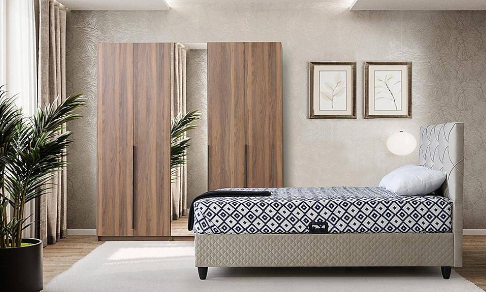 Oasis Bazalı Yatak Odası - Ayna Kapaklı İndirimli Mobilya