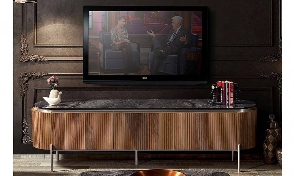Mood Ceviz Gümüş Tv Sehpası