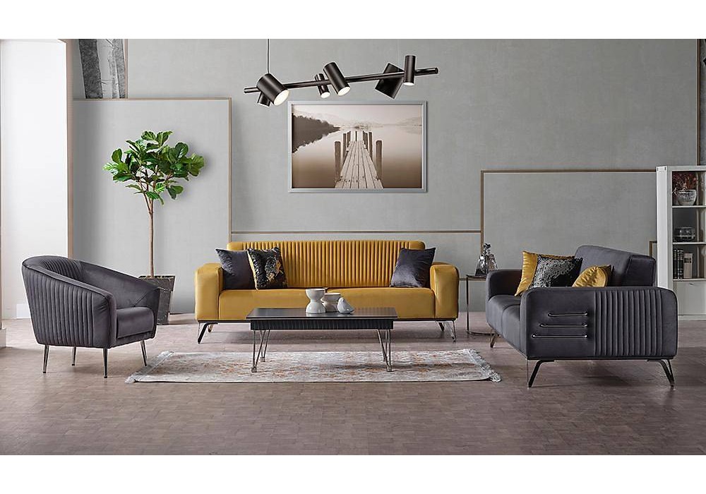 Esila Salon Takımı Metal Kasa