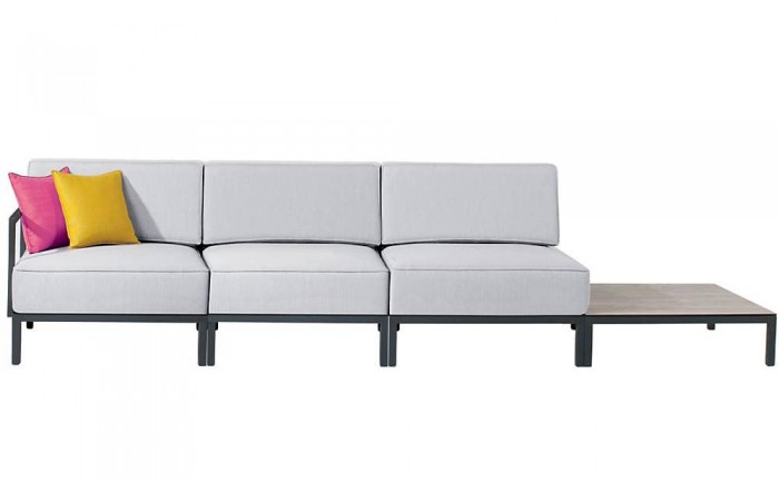Slim Üçlü Modüler Bahçe Koltuğu