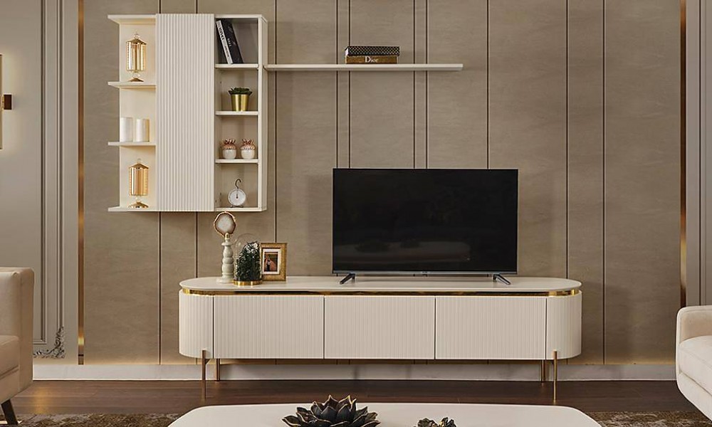 Mood Ekru Gold Tv Ünitesi Mood Ekru Gold Tv Ünitesi