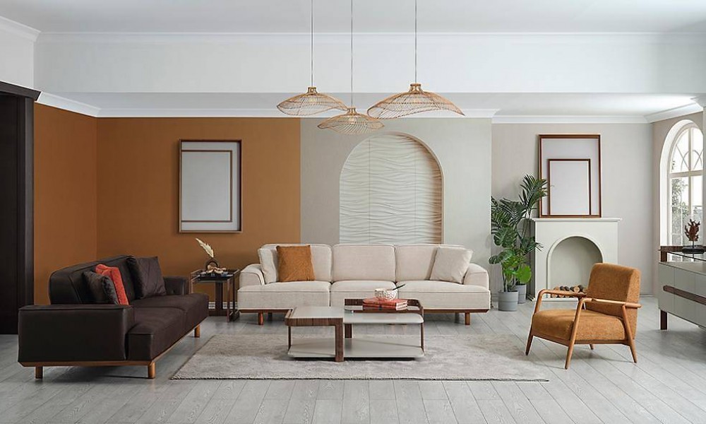 Minotti Ahşap Koltuk Takımı