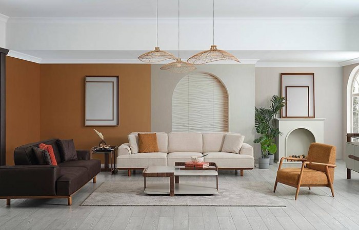 Minotti Ahşap Koltuk Takımı